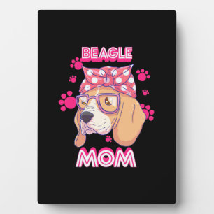 Proud Beagle Dog Mom Plaque