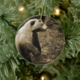 Proud Bear Ceramic Ornament