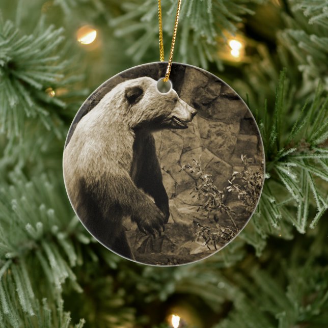 Proud Bear Ceramic Ornament (Tree)