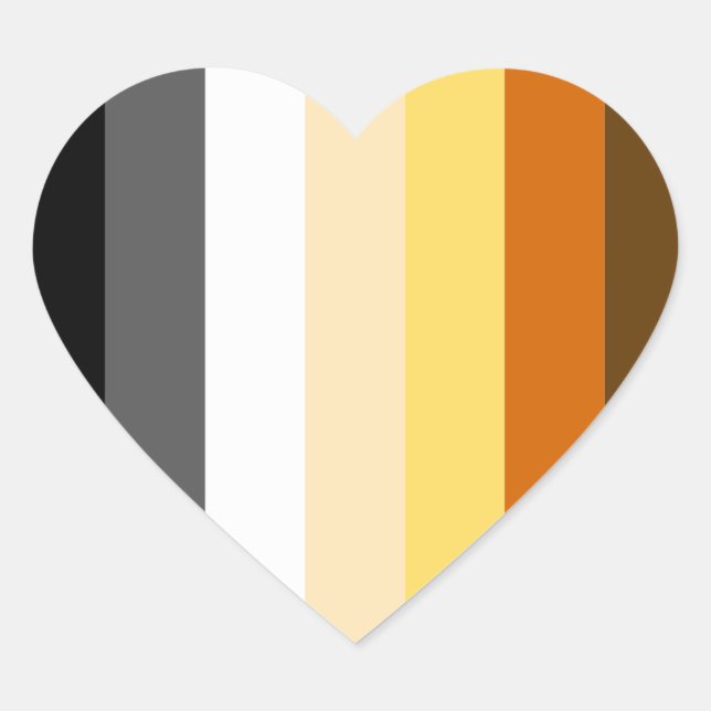 Proud Bear Heart Sticker (Front)