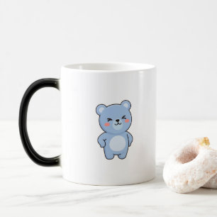 Proud Bear Minimal Kawaii Style Magic Mug