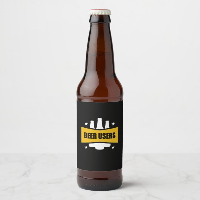 Proud Beer Users Bottle Label (Front)