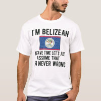 Proud Belizean Heritage Belize Roots Belizean Flag