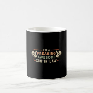 Proud Best Son In Law Son Freaking Gift Idea Coffee Mug