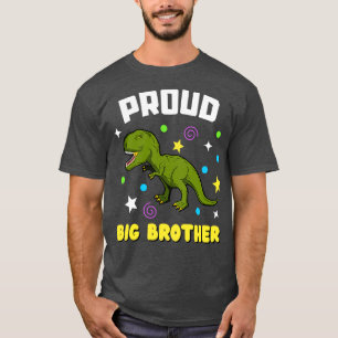 Proud Big Brother TRex Sibling Boys T-Shirt