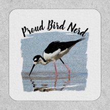 Proud Bird Nerd Black White Coast Beach Birder
