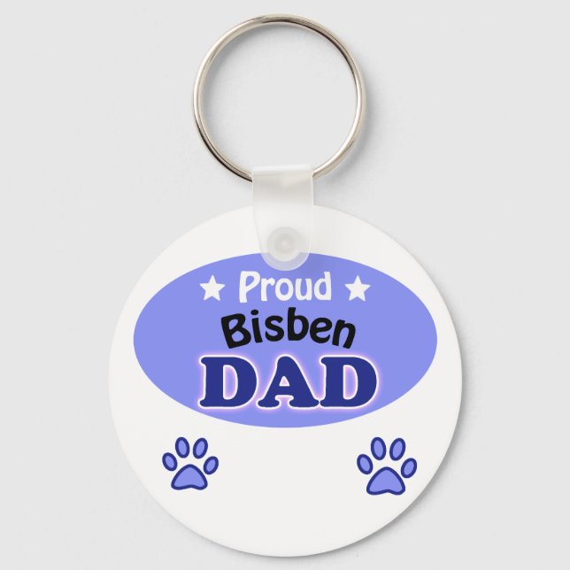 Proud Bisben Dad Keychain (Front)