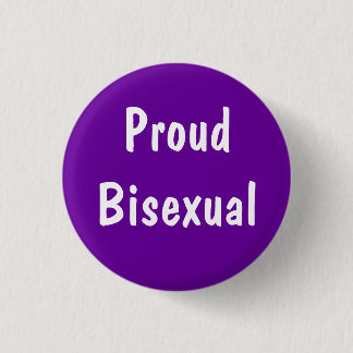 Proud Bisexual badge 1 Inch Round Button