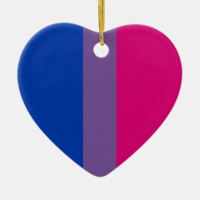 Proud Bisexual Ceramic Ornament (Front)