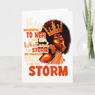 Proud Black African American Ladies Black History  Card