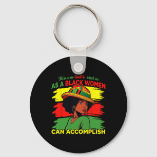 Proud Black African American Ladies Black History Keychain