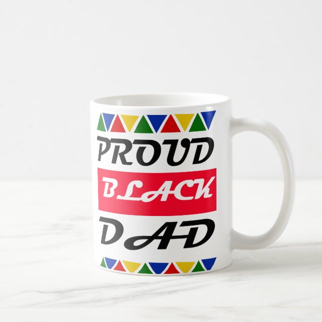 Proud Black Dad Juneteenth Coffee Mug (Right)