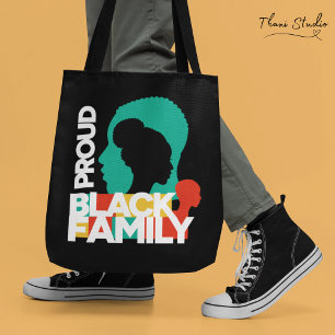 Proud Black Family Black History Month Tote Bag