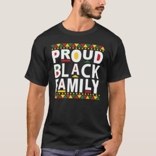 Proud Black Family Matching Reunion Group Family P T-Shirt