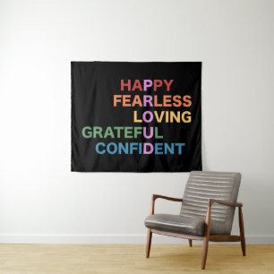 PROUD Black Medium Tapestry