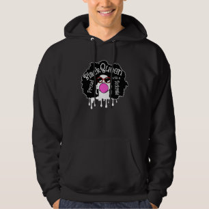 Proud Black Queen PhD Doctorate Degree PhDiva Grad Hoodie