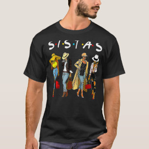 Proud Black Sistas Queen Melanin Afro African Amer T-Shirt