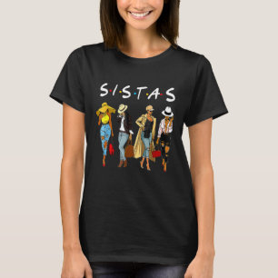 Proud Black Sistas Queen Melanin Afro African Amer T-Shirt