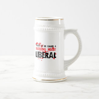 Proud Bleeding Heart Liberal Beer Stein