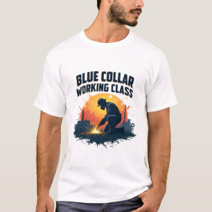 Proud Blue Collar Working Class Welding Shirt