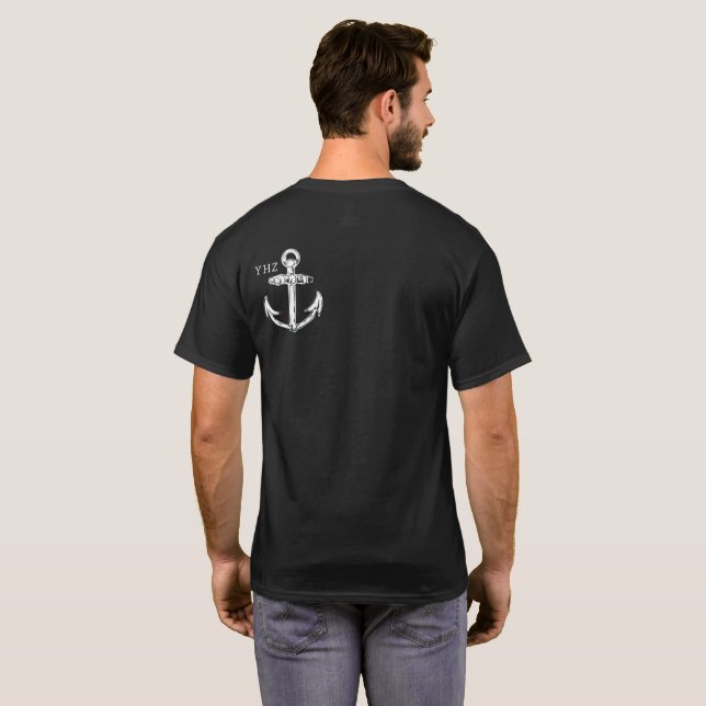 Proud Bluenoser Nova Scotia anchor sweater hoodie (Back Full)
