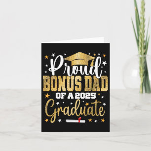 Proud Bonus Dad Of A 2025 Graduate Cl Senior Gradu Card