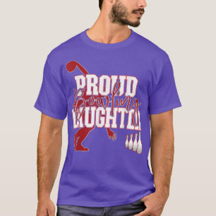 Proud Bowling Daughter Family Matching T-Shirt