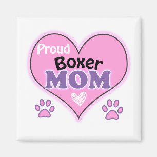Proud Boxer mom Magnet