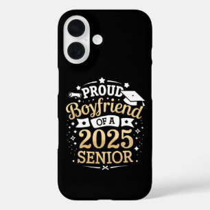 Proud Boyfriend Of A 2025 Graduate Graduation iPhone 16 Case
