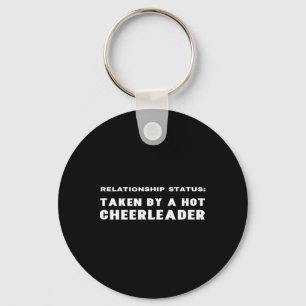 Proud Boyfriend Of A Cheerleader Girlfriend Funny Keychain