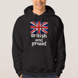 Proud British Patriotic Man Women and Child 2 Hoodie