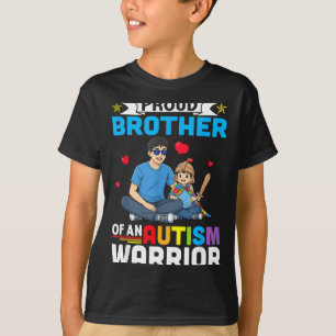 Proud brother autism awareness warrior support for T-Shirt