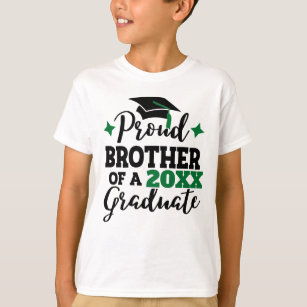 Proud Brother of 2022 graduate black green tassel T-Shirt