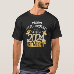 Proud Brother of a 2024 Senior I Yellow School Col T-Shirt