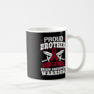 Proud Brother Of A Brain Aneurysm Warrior Awarenes Coffee Mug