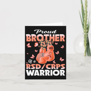 Proud Brother Of A Rsd Crps Warrior Awareness Boxi Card