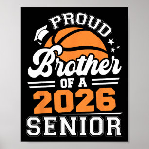 Proud Brother Of A Sketll Senior 2026 Graduation Poster
