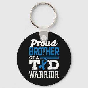 Proud Brother Of A T1d Warrior Diabetes Awareness Keychain