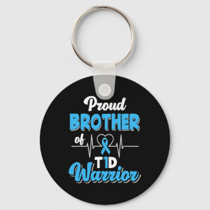 Proud Brother Of A T1d Warrior Diabetic Diabetes A Keychain