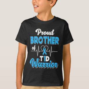 Proud Brother Of A T1d Warrior Diabetic Diabetes A T-Shirt