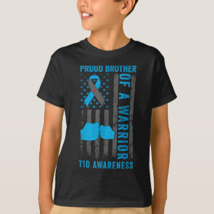 Proud Brother Of A T1d Warrior Type 1 Diabetes Awa T-Shirt