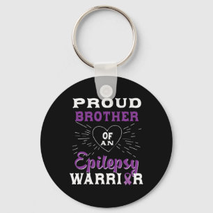 Proud Brother Of An Epilepsy Warrior Awareness 1 Keychain