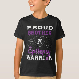 Proud Brother Of An Epilepsy Warrior Awareness 1  T-Shirt