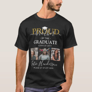 Proud Brother of the Graduate Photo Collage T-Shirt