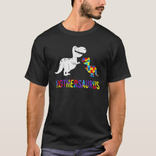 Proud Brothersaurus Autism Awareness Brother Of A T-Shirt