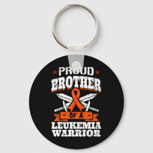 Proud Brotther Of A Leukaemia Warrior Bro Awarenes Keychain