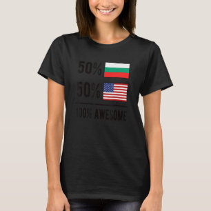 Proud Bulgarian American Flag Bulgaria Usa T-Shirt