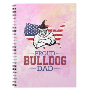Proud Bulldog Dog Dad, Bulldog Father's Day Gift Notebook