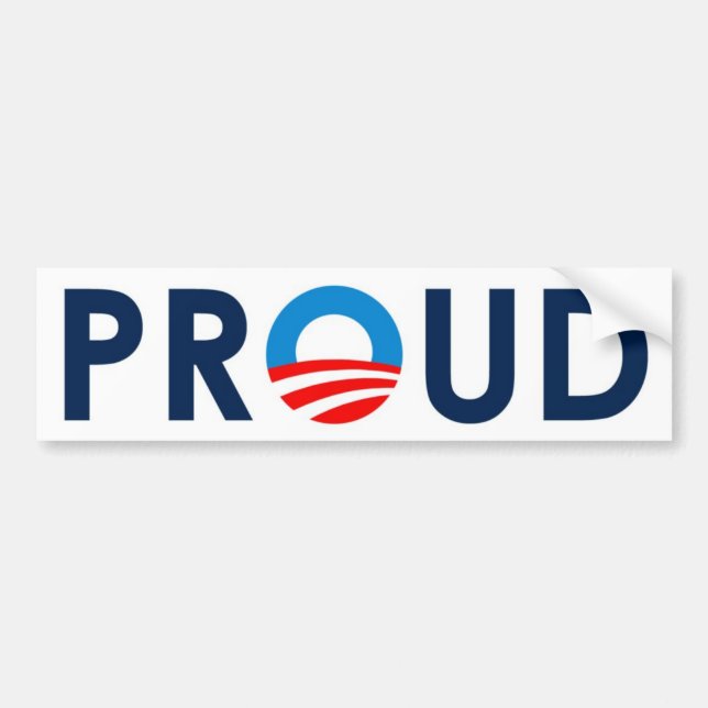 "PROUD" Bumper Sticker (Front)