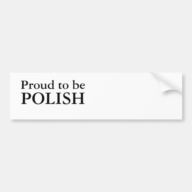 Proud Bumper Sticker (Front)